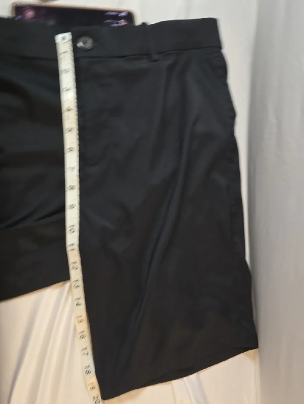 Nike Black Men's Flat-Front Athletic Shorts